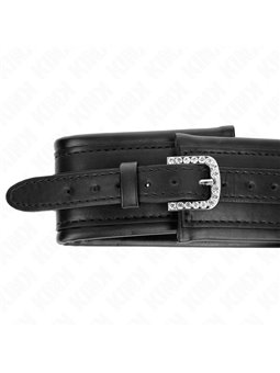 Kink - Necklace With Shiny Buckle Strap 65 Cm 48.5 Cm X 5.3 Cm
