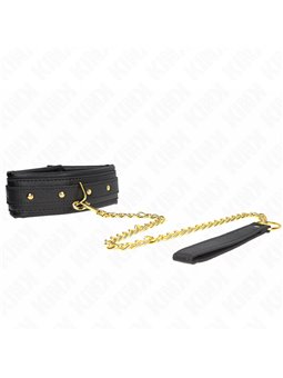 Kink - Necklace With Sponge Imitation Leather Strap Model 1 Adjustable 37-54 Cm X 3 Cm