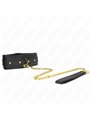 Kink - Necklace With Sponge Imitation Leather Strap Model 1 Adjustable 37-54 Cm X 3 Cm