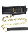 Kink - Necklace With Sponge Imitation Leather Strap Model 1 Adjustable 37-54 Cm X 3 Cm