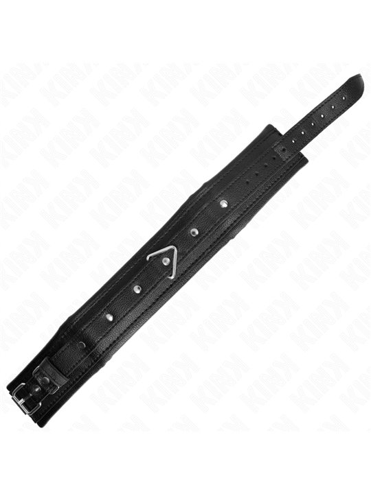 Kink - Necklace With Sponge Imitation Leather Strap Model 1 Adjustable 37-54 Cm X 3 Cm