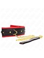 Kink - Necklace With Sponge Imitation Leather Strap Model 2 Adjustable 37-54 Cm X 3 Cm