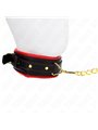 Kink - Necklace With Sponge Imitation Leather Strap Model 2 Adjustable 37-54 Cm X 3 Cm
