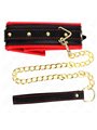 Kink - Necklace With Sponge Imitation Leather Strap Model 2 Adjustable 37-54 Cm X 3 Cm