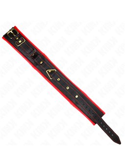 Kink - Necklace With Sponge Imitation Leather Strap Model 2 Adjustable 37-54 Cm X 3 Cm