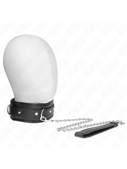 Kink - Necklace With Sponge Imitation Leather Strap Model 3 Adjustable 37-54 Cm X 3 Cm
