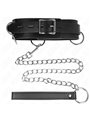 Kink - 3 Ring Slavery Necklace With Strap 80 Cm 53 X 5 Cm