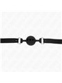 Kink - Full Silicone Gag 55 X 2 Cm With 4 Cm Ball Size S Black Adjustable 35-51 Cm