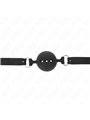 Kink - Full Silicone Gag 55 X 2 Cm With 4.5 Cm Ball Size M Black Adjustable 35-51 Cm