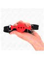 Kink - Full Silicone Gag 55 X 2 Cm With 4 Cm Ball Size S Red Adjustable 35-51 Cm