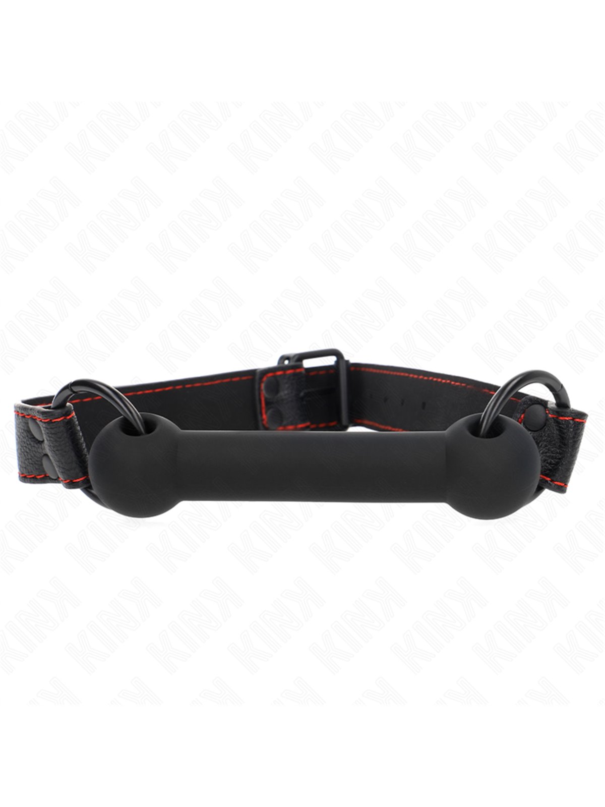 Kink - Bone Gag With Leatherette Strap Black Adjustable 41-57 Cm