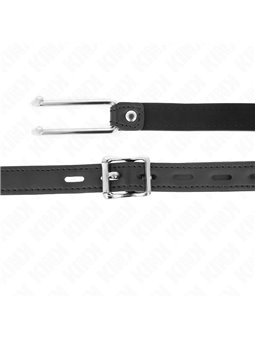 Kink - Metal Hook Gag 11.5 Cm With Leatherette Strap Adjustable 39-58 Cm X 2 Cm