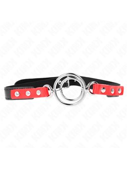 Kink - Bavaglio in Silicone 38x56 Cm con Doppio O-Ring 4 e 4,8 Cm