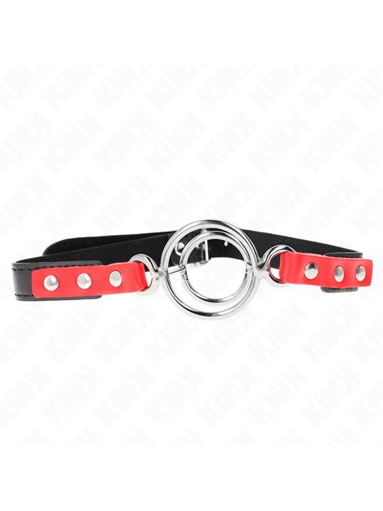 Kink - Gag With Multiple O-Rings 4 / 4.8 Cm Red 38 X 56 Cm