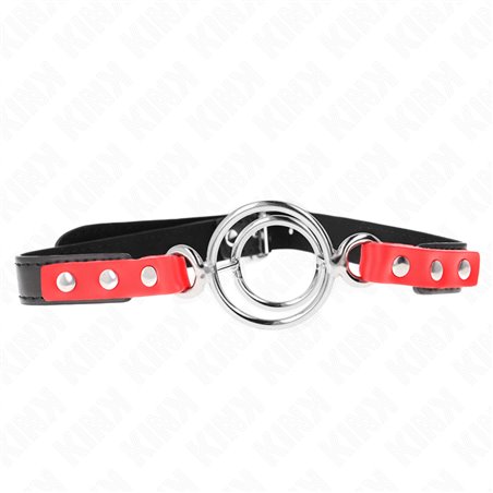 Kink - Gag With Multiple O-Rings 4 / 4.8 Cm Red 38 X 56 Cm