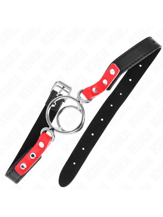 Kink - Gag With Multiple O-Rings 4 / 4.8 Cm Red 38 X 56 Cm