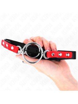 Kink - Gag With Multiple O-Rings 4 / 4.8 Cm Red 38 X 56 Cm
