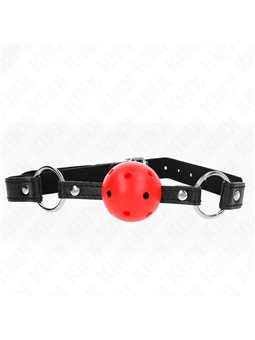 Kink - Hollow Hard Red Ball 4.5 Cm Gag Model 1 63.5 X 2 Cm