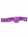 Kink - Bavaglio 65x2,5 Cm con Palla Traspirante Viola 4,5 Cm