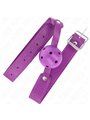 Kink - Bavaglio 65x2,5 Cm con Palla Traspirante Viola 4,5 Cm