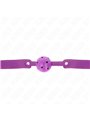 Kink - Bavaglio 65x2,5 Cm con Palla Traspirante Viola 4,5 Cm