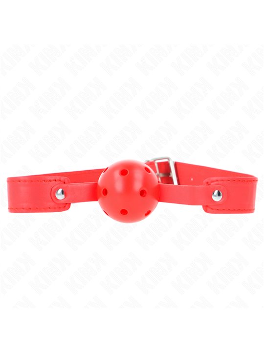 Kink - Red Breathable Ball 4.5 Cm Gag 65 X 2.5 Cm