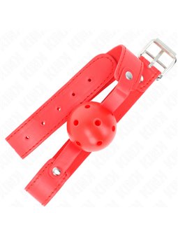 Kink - Red Breathable Ball 4.5 Cm Gag 65 X 2.5 Cm