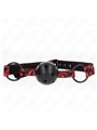 Kink - Diamond Pattern Ball 4.5 Cm Gag Model 2 64.5 Cm Adjustable 42-60 Cm