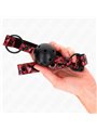 Kink - Diamond Pattern Ball 4.5 Cm Gag Model 2 64.5 Cm Adjustable 42-60 Cm