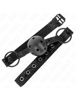 Kink - Diamond Pattern Ball 4.5 Cm Gag Model 3 64.5 Cm Adjustable 42-60 Cm