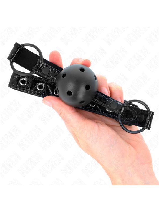 Kink - Diamond Pattern Ball 4.5 Cm Gag Model 3 64.5 Cm Adjustable 42-60 Cm