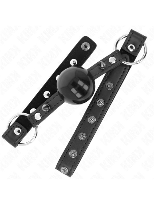 Kink - Ball 4 Cm Gag With Tip Rivet And Snap Lock 65 X 2 Cm