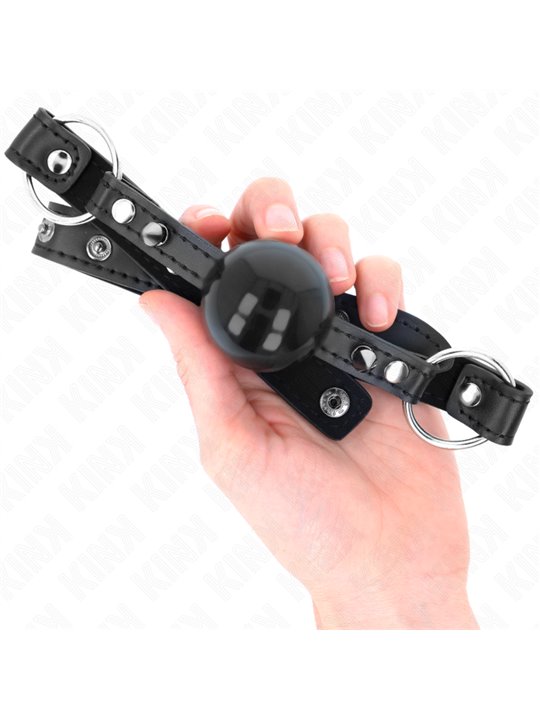 Kink - Ball 4 Cm Gag With Tip Rivet And Snap Lock 65 X 2 Cm