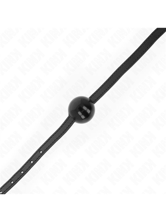 Kink - Black Single Solid Ball 4 Cm Gag 65 X 1.5 Cm