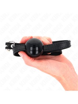 Kink - Black Single Solid Ball 4 Cm Gag 65 X 1.5 Cm