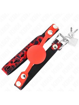 Kink - Model 2 Silicone Ball 4 Cm Gag With Lock 60 X 2 Cm