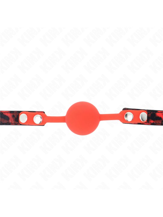 Kink - Model 2 Silicone Ball 4 Cm Gag With Lock 60 X 2 Cm
