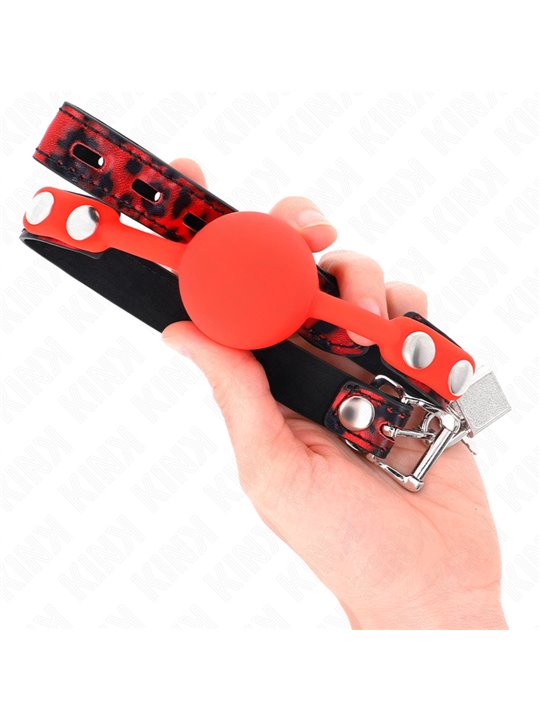 Kink - Model 2 Silicone Ball 4 Cm Gag With Lock 60 X 2 Cm