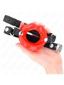 Kink - Lip 8 Cm Gag With Red Leatherette Strap 63 X 2 Cm Adjustable 39-58 Cm
