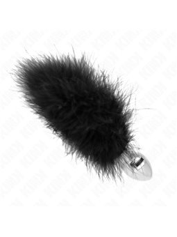 Kink - Stainless Steel Anal Plug 11 X 7 Cm With Feather 11 Cm