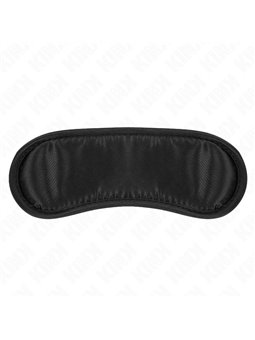 Kink - Mascherina Copri Occhi in Raso Nero 19x6 Cm Regolabile 16-38 Cm