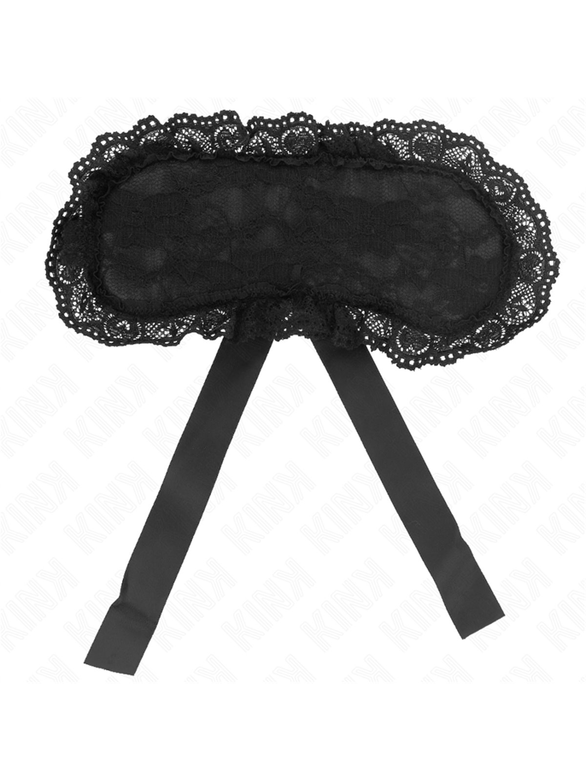 Kink - Mascherina Copri Occhi in Pizzo Nero 22,5x11 Cm Modello 1