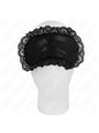 Kink - Mascherina Copri Occhi in Pizzo Nero 22,5x11 Cm Modello 1