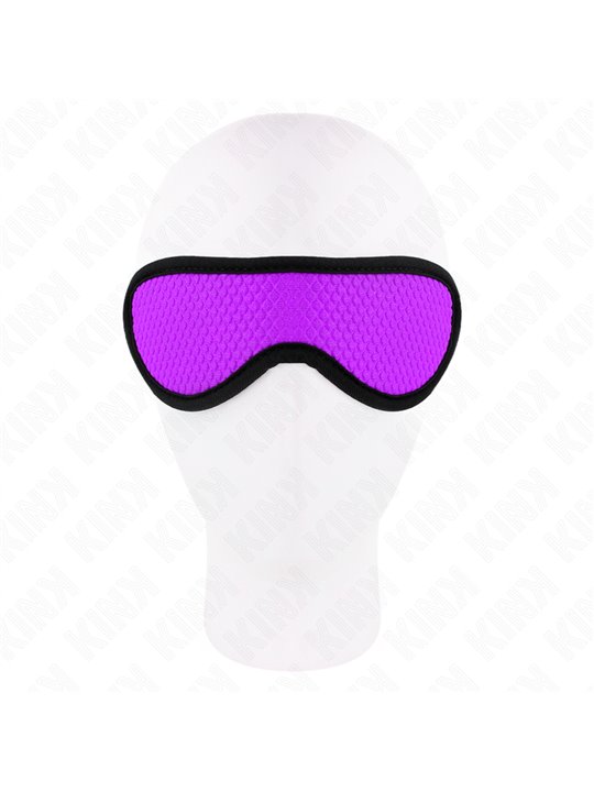 Kink - Mascherina Copri Occhi 20x7 Cm Viola con Bordo Nero