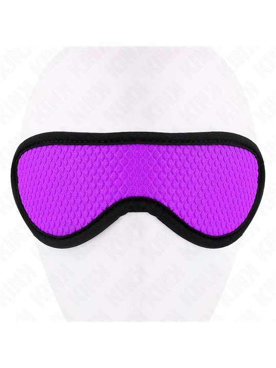 Kink - Mascherina Copri Occhi 20x7 Cm Viola con Bordo Nero