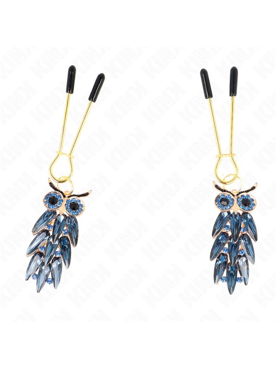 Kink - Owl Pendant Nipple Clamps 6 Cm