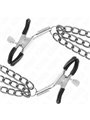 Kink - Nipple Clamps With 3 Chains Black 20/23/28 Cm