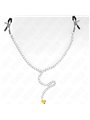Kink - Chain Nipple Clamps With Horn Pendant 30 Cm