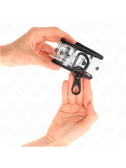 Kink - Polsini in PVC Trasparente Regolabili 18-30x5,5 Cm