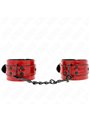 Kink - Polsini in Pelle Vegana Rosso Scuro 23x5 Cm